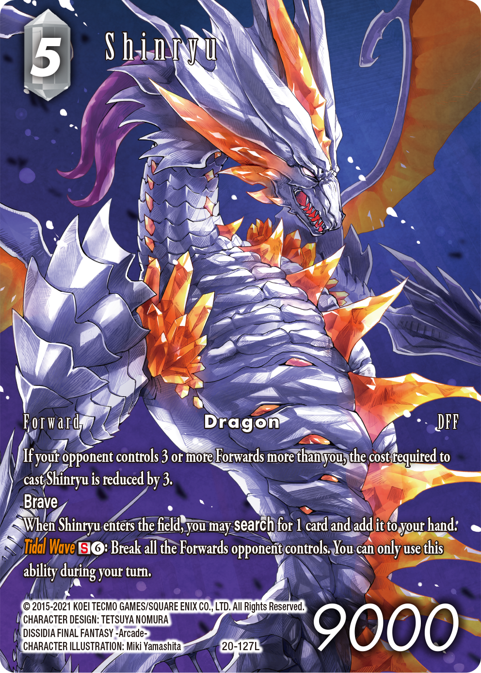 Dawn of Heroes  Card of the Week Shinryu [20-127L] | FF Trading Card Game