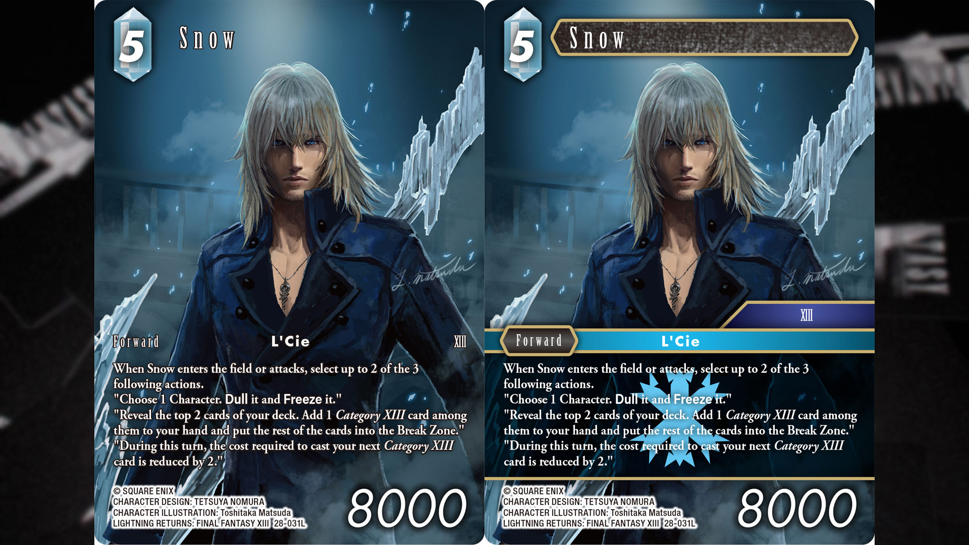 Dreamlike Oceans - Card of the Week - Snow [28-031L]