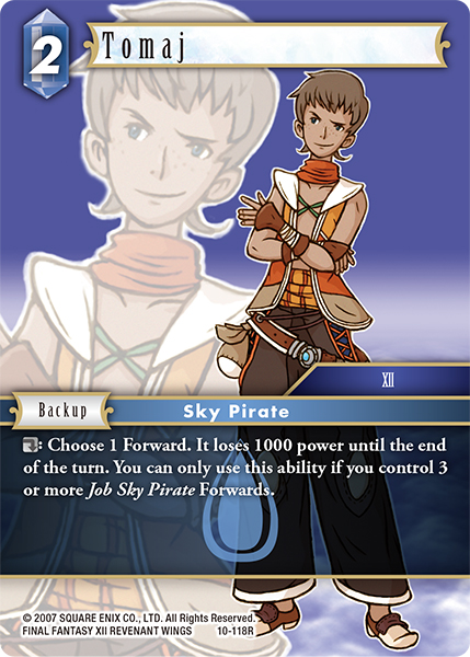 Opus XIV Card of the Week - Vaan | FF Trading Card Game