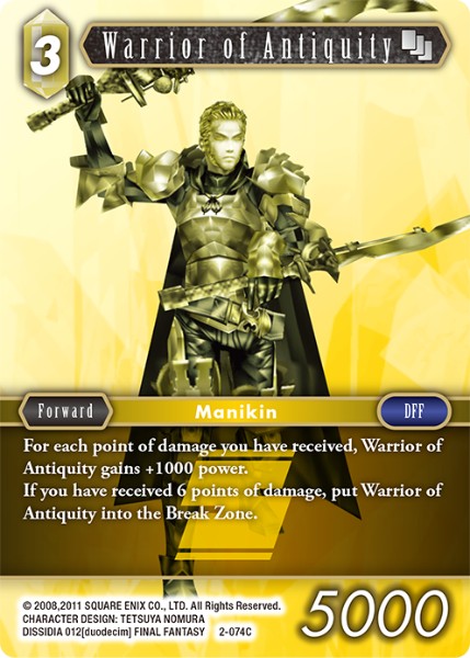 Warrior of Antiquity 2-074C
