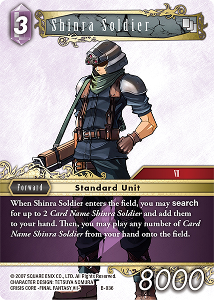 Shinra Soldier B-036