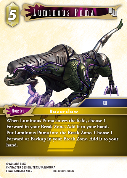 Luminous Puma Re-106C